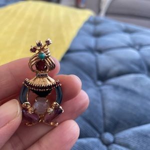 Unique Vintage 14K Gold Pin Brooch Neiman Marcus Dallas Genie Sultan